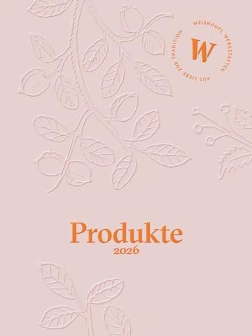 Forsiden af Weishäupls katalog Produkte 2026
